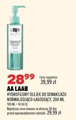 Drogerie Natura Hydrofilowy olejek do demakijażu normalizująco-łagodzący AA LAAB oferta