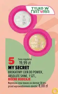 Drogerie Natura Brokatowy cień do powiek My Secret Absolute Shine oferta