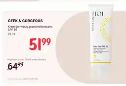 Rossmann Krem do twarzy przeciwsłoneczny Geek & Gorgeous SPF 50 oferta
