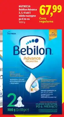 Lidl Mleko następne Bebilon Advance 2 oferta