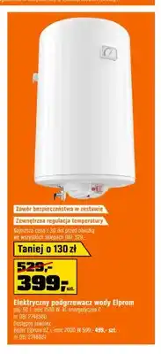 OBI Elektryczny podgrzewacz wody Elprom oferta