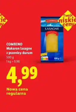 Lidl Makaron lasagne z pszenicy durum Combino oferta
