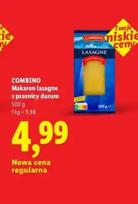 Lidl Makaron lasagne z pszenicy durum Combino oferta