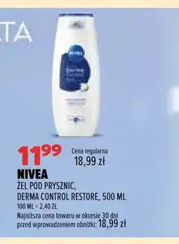 Drogerie Natura Żel pod prysznic Nivea Derma Control Restore oferta