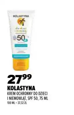 Drogerie Natura Krem ochronny dla dzieci i niemowląt Kolastyna SPF 50 oferta