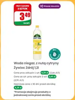 Dino Woda niegazowana z nutą cytryny Żywiec Zdrój oferta