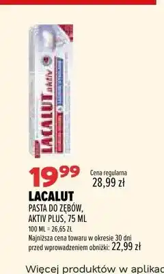 Drogerie Natura Pasta do zębów Lacalut Aktiv Plus oferta