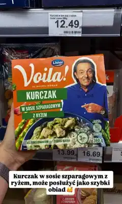 Dino Danie gotowe Lisner Voila! Kurczak w sosie szparagowym z ryżem oferta