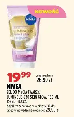 Drogerie Natura Żel do mycia twarzy Nivea Luminous 630 Skin Glow oferta