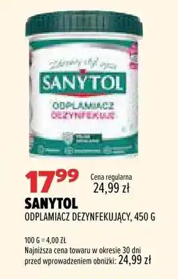 Drogerie Natura Odplamiacz dezynfekujący Sanytol oferta