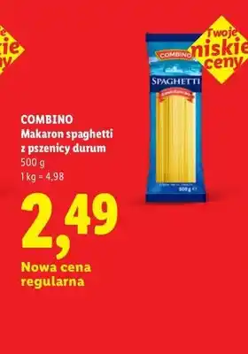 Lidl Makaron spaghetti z pszenicy durum Combino oferta