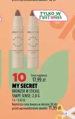 Drogerie Natura Bronzer w sticku My Secret Shape Sense oferta