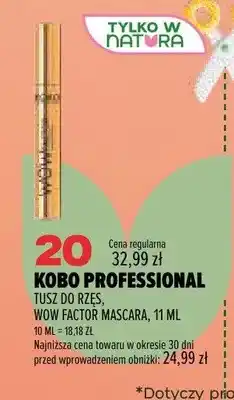 Drogerie Natura Tusz do rzęs Kobo Professional Wow Factor Mascara oferta