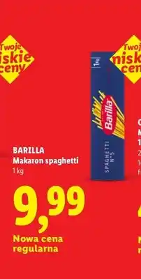 Lidl Makaron spaghetti Barilla oferta