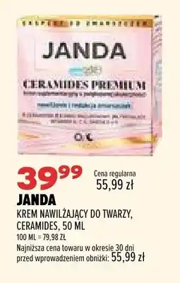 Drogerie Natura Krem nawilżający do twarzy Janda Ceramides oferta