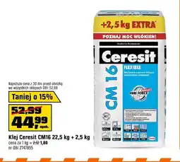 OBI Klej Ceresit CM16 Flexible 22,5 kg + 2,5 kg oferta
