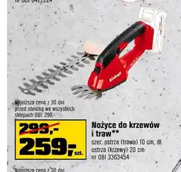 OBI Nożyce do krzewów i traw akumulatorowe Einhell oferta