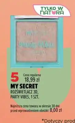 Drogerie Natura Rozświetlacz 3D My Secret Party Vibes oferta
