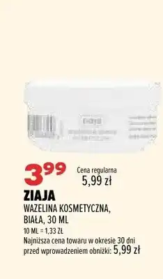 Drogerie Natura Wazelina kosmetyczna biała Ziaja oferta