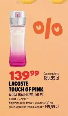 Drogerie Natura Woda toaletowa Lacoste Touch of Pink oferta