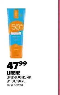 Drogerie Natura Emulsja ochronna Lirene SPF 50 oferta
