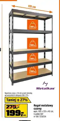 OBI Regał metalowy czarny Metalkas oferta