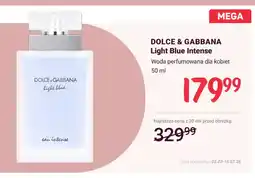 Rossmann Woda perfumowana dla kobiet Dolce & Gabbana Light Blue Intense oferta