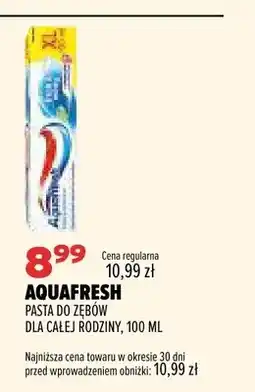 Drogerie Natura Pasta do zębów Aquafresh dla całej rodziny oferta