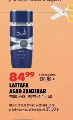 Drogerie Natura Woda perfumowana Lattafa Asad Zanzibar oferta
