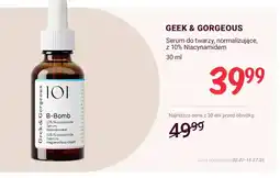 Rossmann Serum do twarzy normalizujące Geek & Gorgeous 101 B-Bomb z 10% Niacynamidem oferta