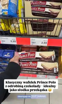 ALDI Wafelek Prince Polo z odrobiną czekolady oferta