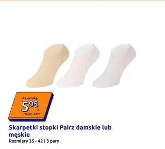 Action Skarpetki stopki Pairz damskie lub męskie oferta