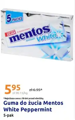 Action Guma do żucia Mentos White Peppermint oferta