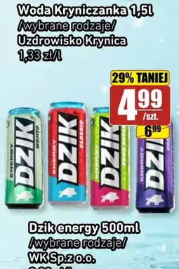 API MARKET Woda Kryniczanka oferta