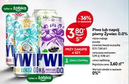 Żabka Piwo lub napój piwny Żywiec 0.0% oferta
