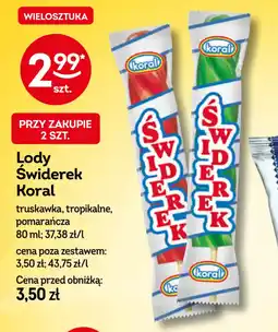 Żabka Lody Świdererek Koral oferta