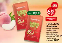 Żabka Matcha Latte Supersononic collagen, white peach oferta