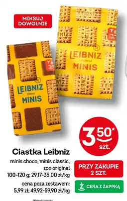 Żabka Ciastka Leibniz minis choco, minis classic, zoo original oferta