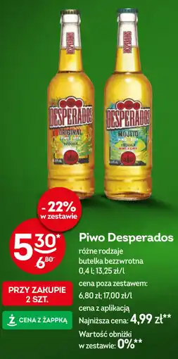 Żabka Piwo Desperados oferta