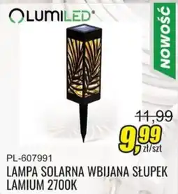 Unimet Lampa Solarna Wbijana Słupek Lamium 2700K oferta