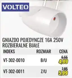 Unimet Gniazdo pojedyncze 16A 250V rozbieralne białe oferta