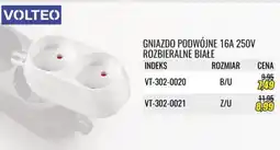Unimet Gniazdo Podwójne 16A 250V Rozbieralne Białe oferta