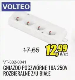 Unimet Gniazdo Poczwórne 16A 250V Rozbieralne Z/U Białe oferta