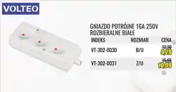 Unimet Gniazdo Potrójne 16A 250V Rozbieralne Białe VOLTEO oferta