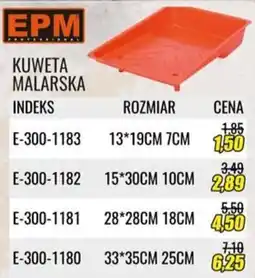Unimet Kuweta malarska EPM oferta