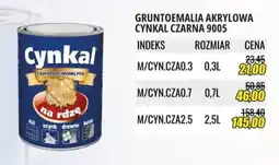 Unimet Gruntoemalia Akrylowa Cynkal Czarna 9005 oferta