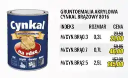 Unimet Gruntoemalia Akrylowa Cynkal Brązowy 8016 oferta