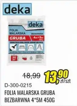 Unimet Folia Malarska Gruba Bezbarwna oferta