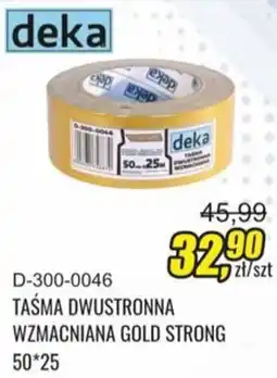 Unimet Taśma dwustronna wzmacniana gold strong oferta