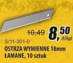 Unimet Ostrza wymienne 18mm ŁAMANE oferta